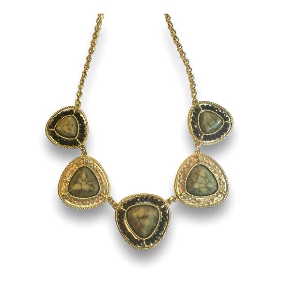 1950s VINTAGE JUDY LEE FAUX GEM 21” NECKLACE - Picture 7 of 9